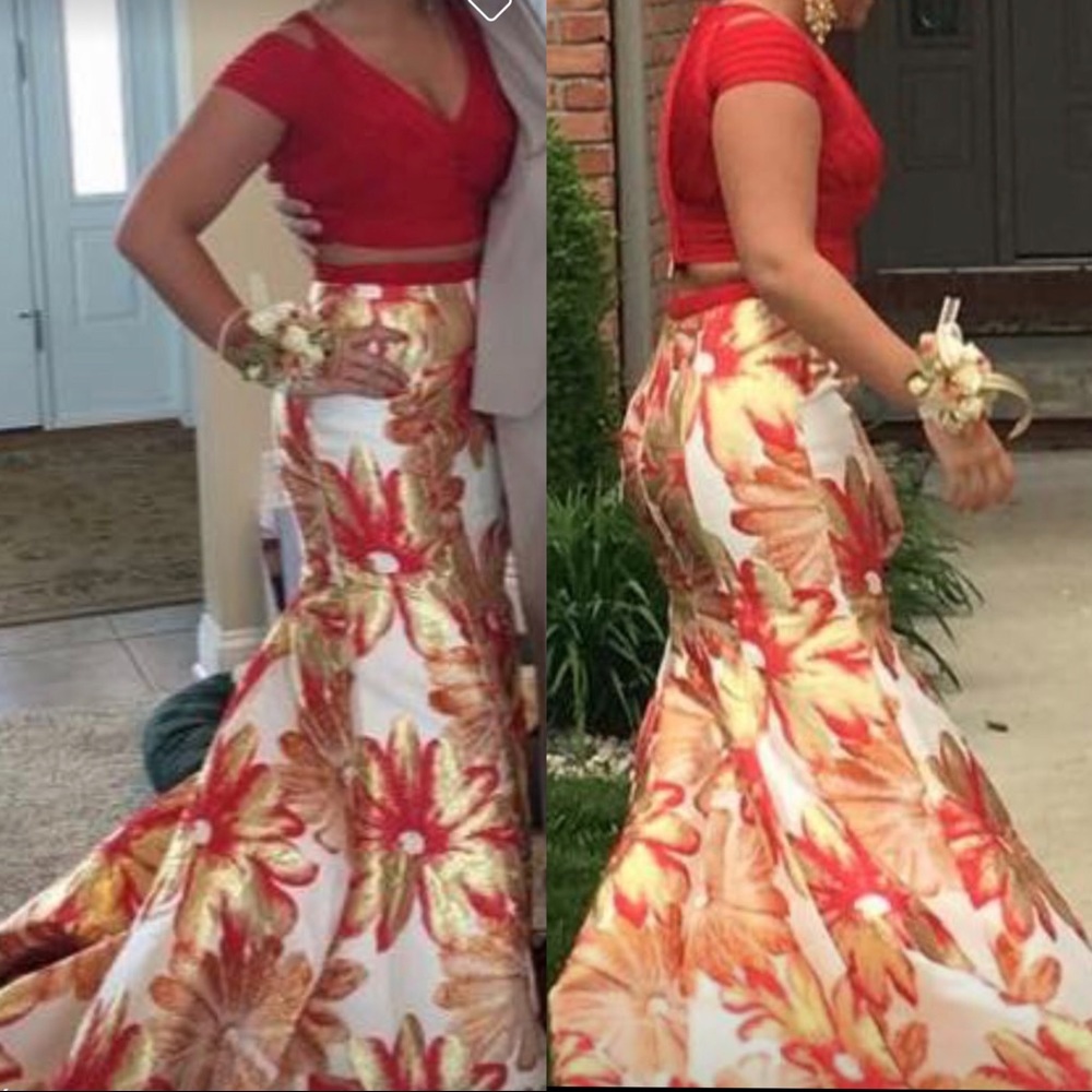 Two Piece Prom Dress